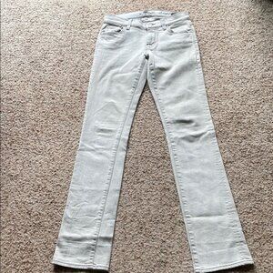 7 for All Mankind straight leg Womens Gray Jeans size 24